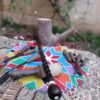 ⁦عكاز خشب طبيعي مطعم (نسخة)⁩ - الصورة ⁦2⁩